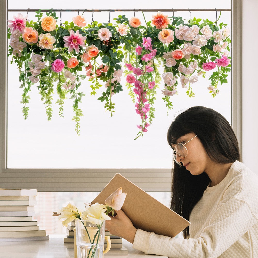 💐Colorful Floral Bouquet Window Sticker🖼️(Cut to size freely)