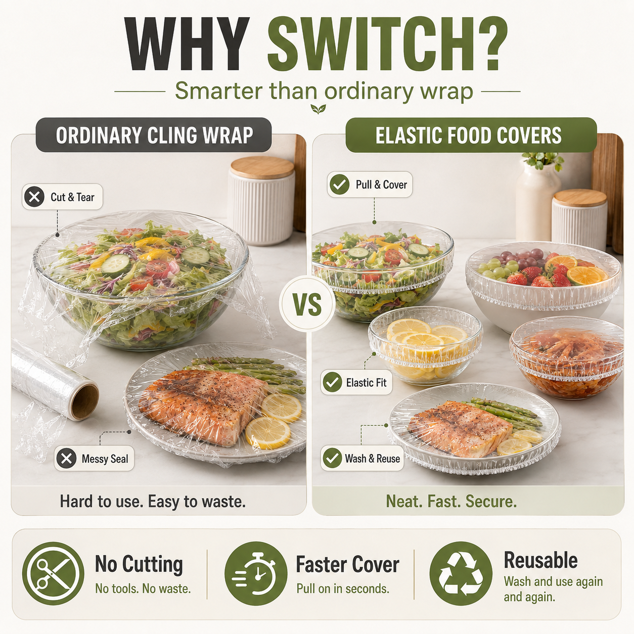 🔥Disposable Food Covers Fresh Keeping Bags