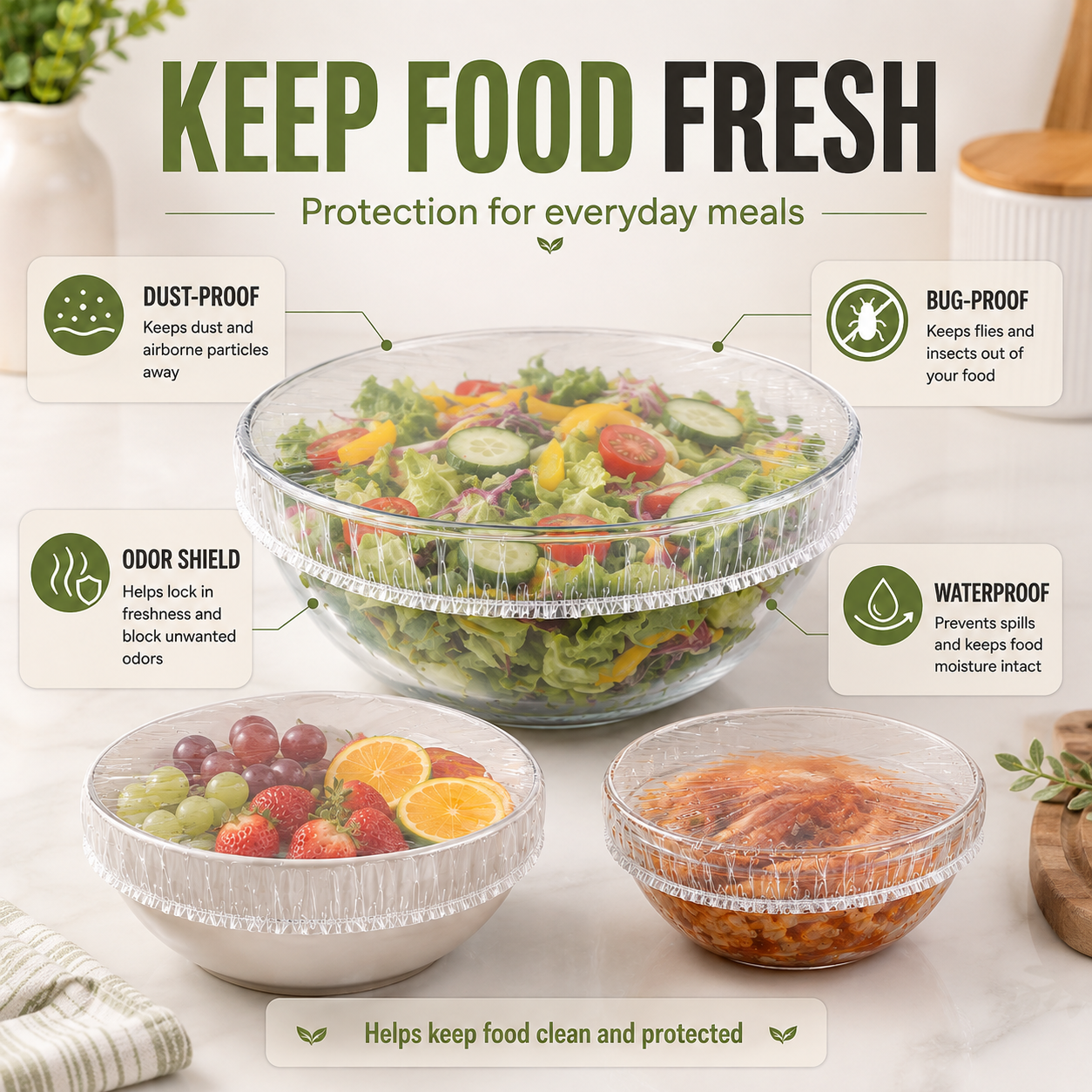 🔥Disposable Food Covers Fresh Keeping Bags