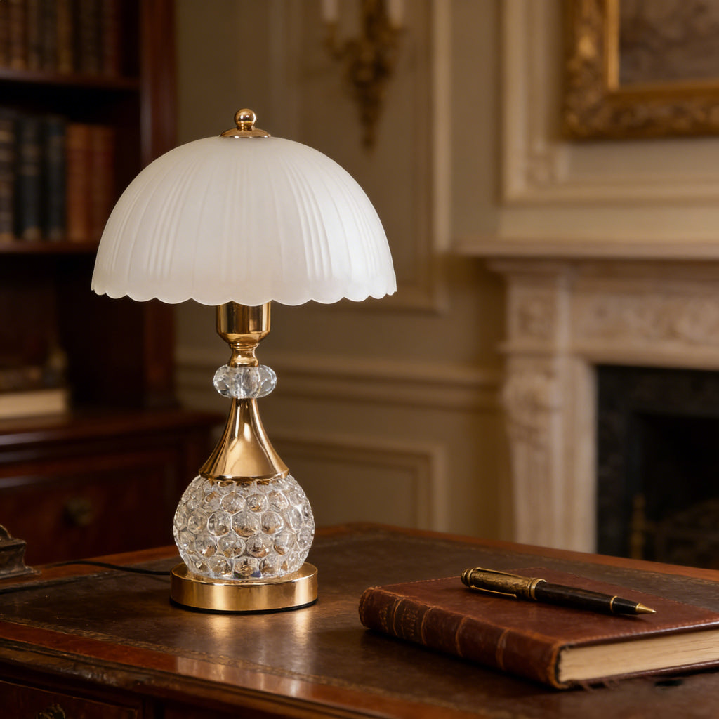 High-End Crystal Glass Bedside Lamp