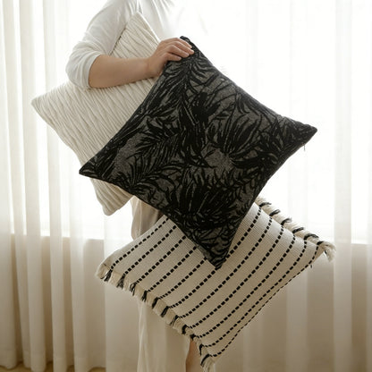 Modern Geometric Chenille Luxe Accent Pillow