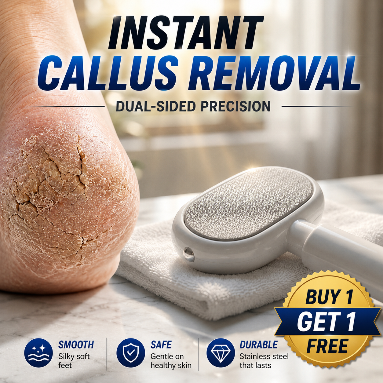 Say Goodbye to Rough, Cracked Heels — Reveal Softer, Smoother Feet in Minutes ✨