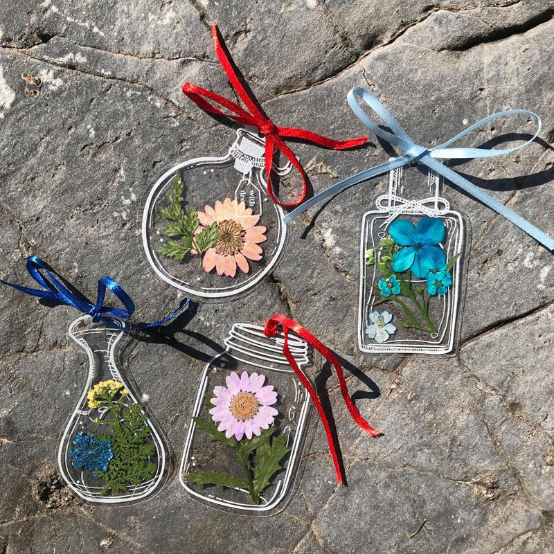 🌸 Effortless DIY Art-Dried Flower Bookmarks Set
