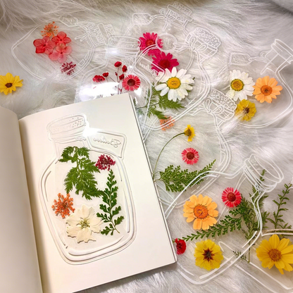 🌸 Effortless DIY Art-Dried Flower Bookmarks Set