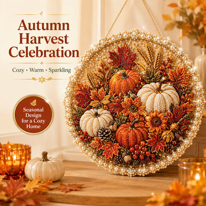 🔥Last Day 49% OFF - 🌸🌻🍂🎄 Four Seasons & Holiday Pearl Art Hanging Wreath Kit c