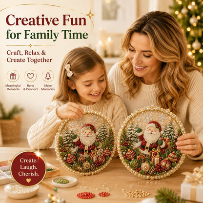 🔥Last Day 49% OFF - 🌸🌻🍂🎄 Four Seasons & Holiday Pearl Art Hanging Wreath Kit c