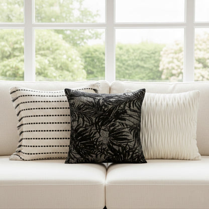 Modern Geometric Chenille Luxe Accent Pillow