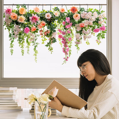 💐Colorful Floral Bouquet Window Sticker🖼️(Cut to size freely)