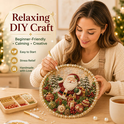 🔥Last Day 49% OFF - 🌸🌻🍂🎄 Four Seasons & Holiday Pearl Art Hanging Wreath Kit c