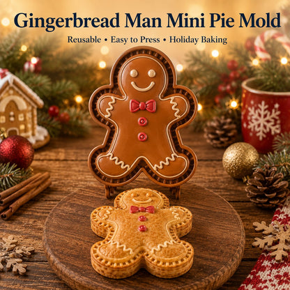 Christmas Themed Embossed Mini‑Pie Mould Set