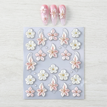 🎉 LIMITED TIME 50% OFF! 💅 5D Floral Nail Stickers Salon🌺Look Nails in Minutes