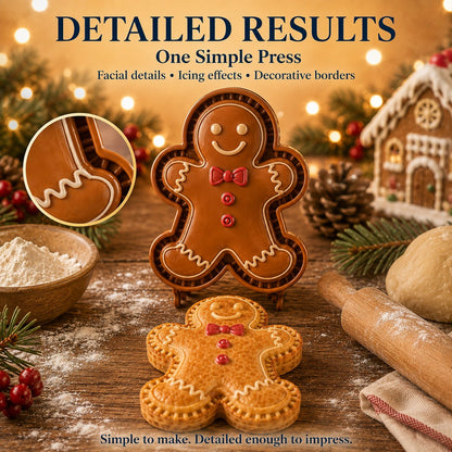 Christmas Themed Embossed Mini‑Pie Mould Set