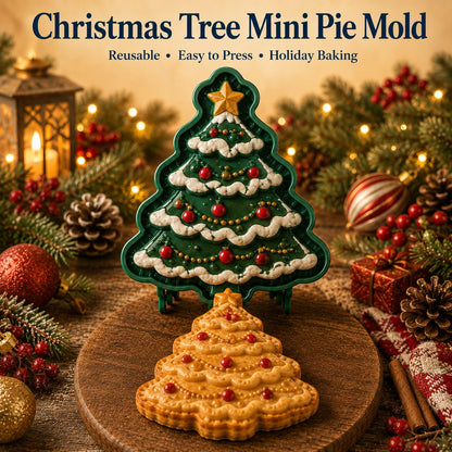 Christmas Themed Embossed Mini‑Pie Mould Set