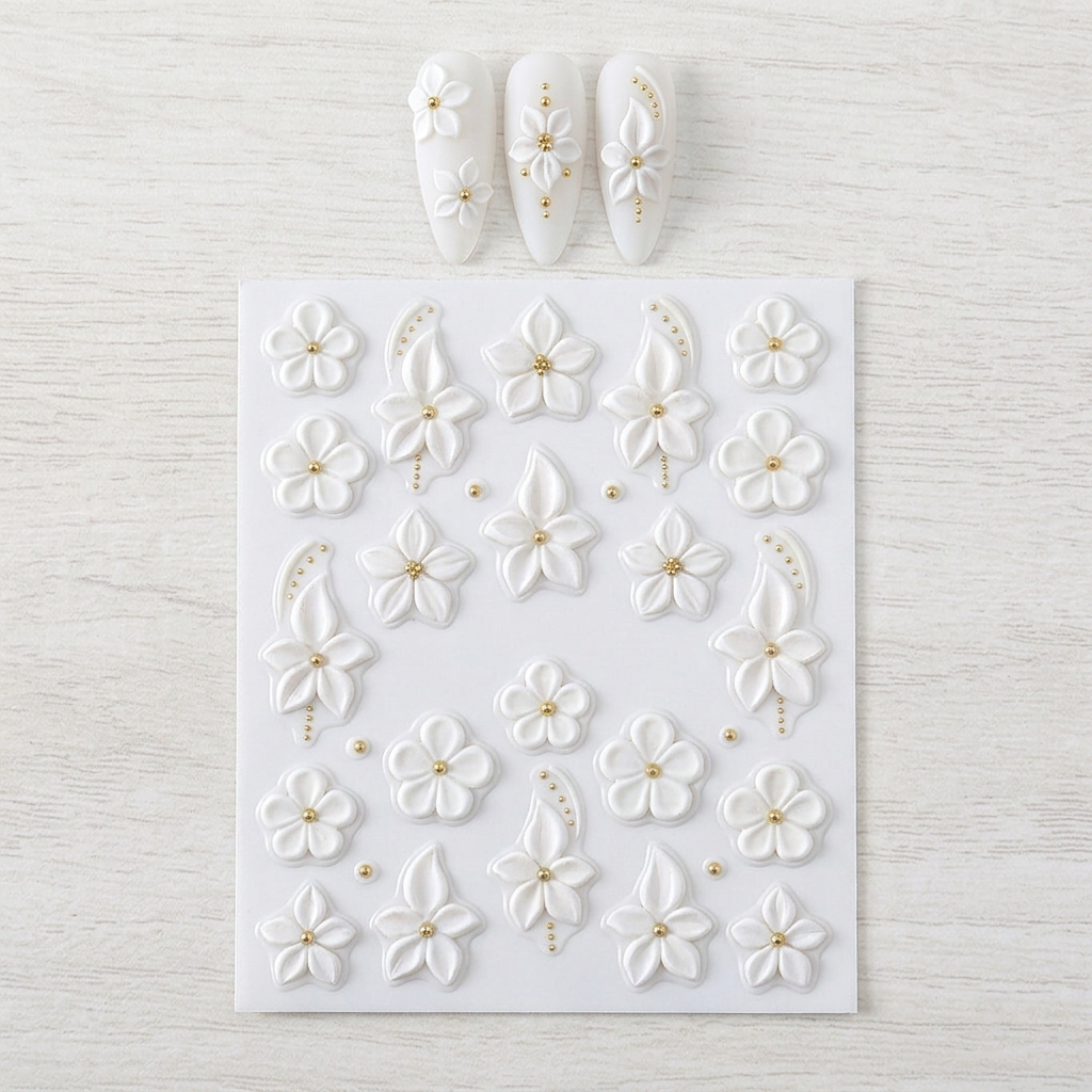 🎉 LIMITED TIME 50% OFF! 💅 5D Floral Nail Stickers Salon🌺Look Nails in Minutes