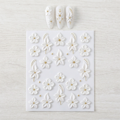 🎉 LIMITED TIME 50% OFF! 💅 5D Floral Nail Stickers Salon🌺Look Nails in Minutes
