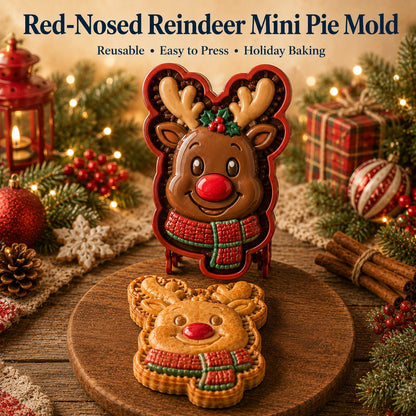 Christmas Themed Embossed Mini‑Pie Mould Set