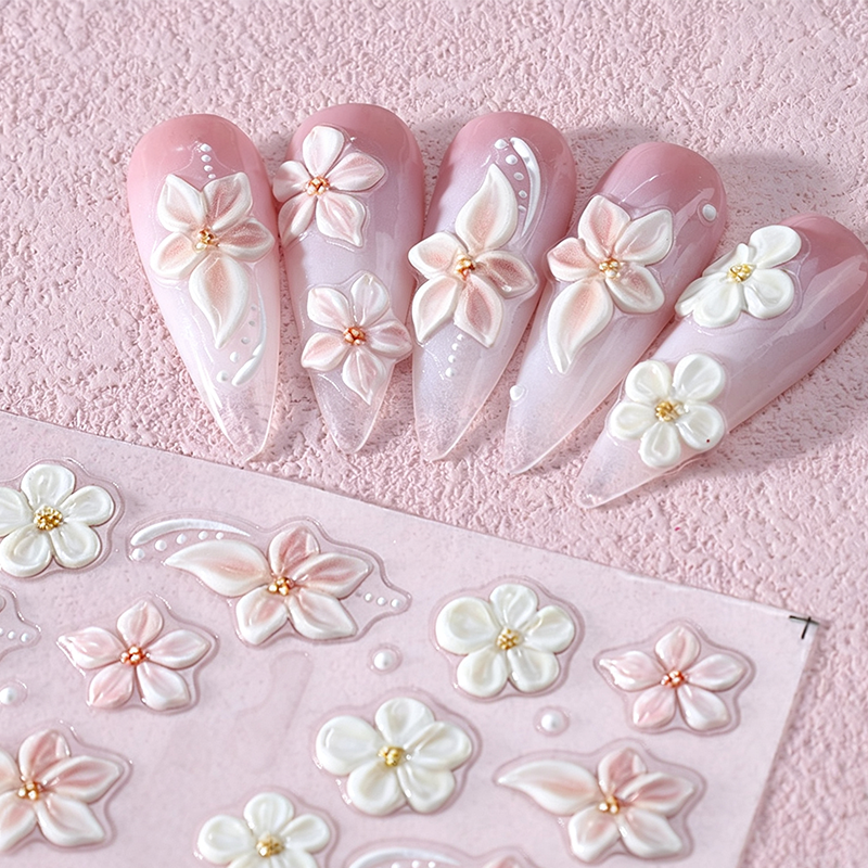 🎉 LIMITED TIME 50% OFF! 💅 5D Floral Nail Stickers Salon🌺Look Nails in Minutes