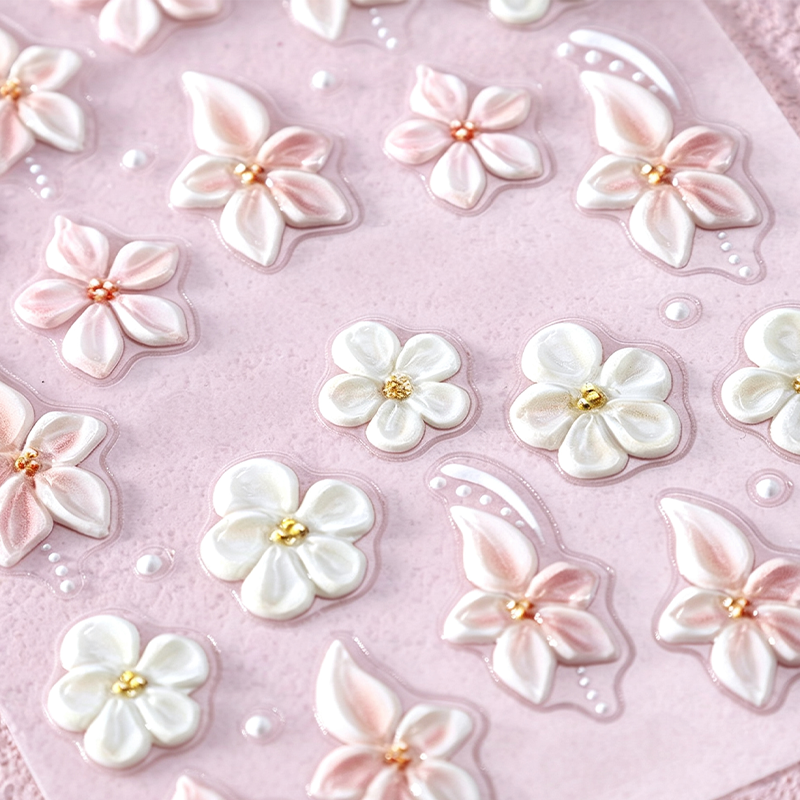 🎉 LIMITED TIME 50% OFF! 💅 5D Floral Nail Stickers Salon🌺Look Nails in Minutes