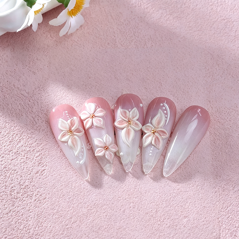 🎉 LIMITED TIME 50% OFF! 💅 5D Floral Nail Stickers Salon🌺Look Nails in Minutes