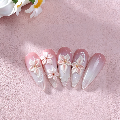 🎉 LIMITED TIME 50% OFF! 💅 5D Floral Nail Stickers Salon🌺Look Nails in Minutes